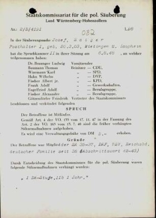 Saiger, Josef