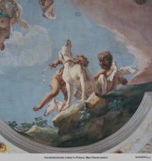 Innendekoration mit Adonis' Abschied von Venus
