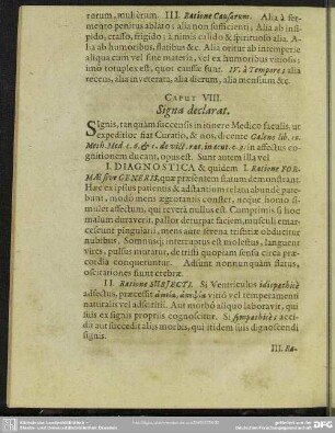 Caput VIII. Signa declarat