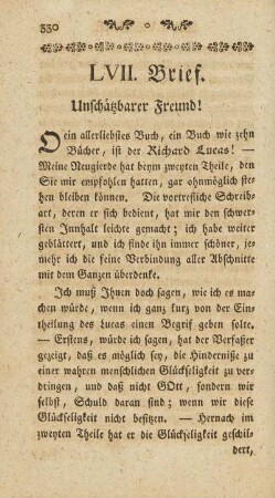 LVII. Brief.