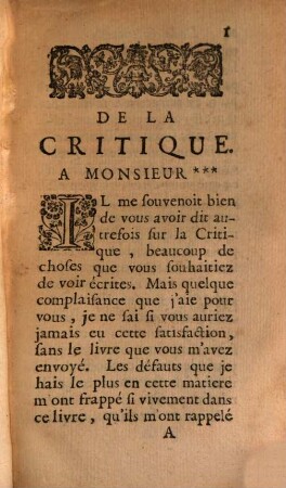 Reflexions sur les regles qu'on doit observer dans la critique des ouvrages anciens et modernes