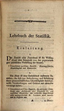 Lehrbuch der Statistik