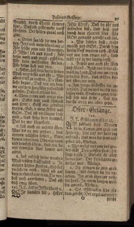 Oster-Gesänge – Pfingst-Gesänge