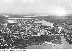 Potsdam. Havelland. Luftbildaufnahme