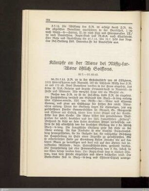 Kämpfe an der Aisne bei Missy-sur-Aisne östlich Soissons