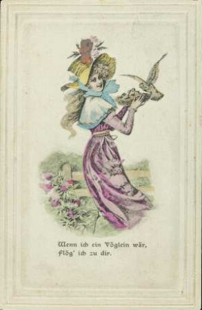Wenn ich ein Vöglein wär, flög' ich zu dir.