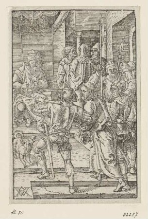 Verspottung Christi, Blatt 4 der Folge "Leiden Christi"