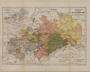 Handkarte zur Geschichte der Wettinischen Lande