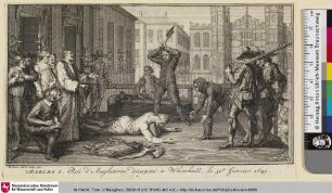 [L'exécution de Charles I.; Enthauptung des Karl I.]