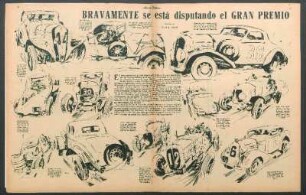 Bravamente se está disputando el gran premio [Dibujos]