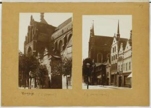 St. Johann, Danzig. Trinitatiskirche, Danzig: Ansichten (aus: Skizzen- und Fotoalbum 20)