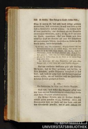 § 112 Von Ausmittelung der Größe eines Getreide-Magazins
