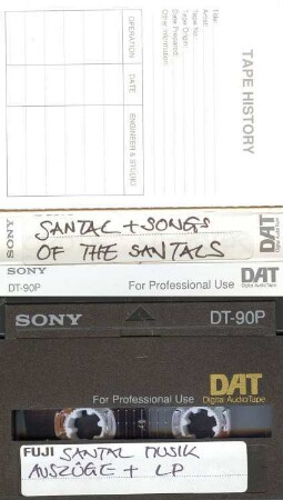 Pannke Santal 1994/95. Santal Musik. Auszüge + LP. Santal + Songs of the Santal.