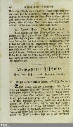 Dreyzehnter Abschnitt. Von dem süßen und sauren Salat