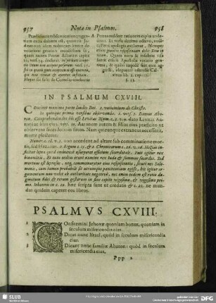 In Psalmum CXVIII.[i.e. CXVII.] Psalmus CXVIII.[i.e. CXVII.]