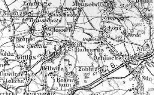 Löbau-Kleinradmeritz. Karte, Maßstab 1:100.000