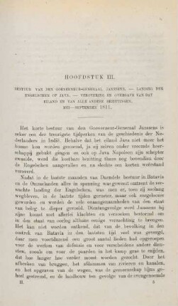 Hoofdstuk III. Bestuur van den goeverneur-generaal Janssens. - Landing der Engelschen op Java. - Verovering en overgave van dat eiland en van alle andere bezittingen. Mei -September 1811