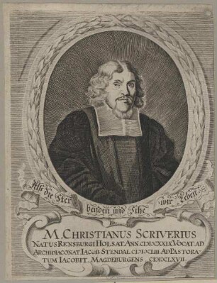 Bildnis des Christianus Scriverius