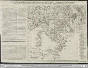 Karte Der Siege Der Italienischen Armee Unter Der Anführung Des Feldherrn Buonaparte