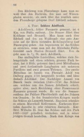 4. Tour: Schloss Adolfseck