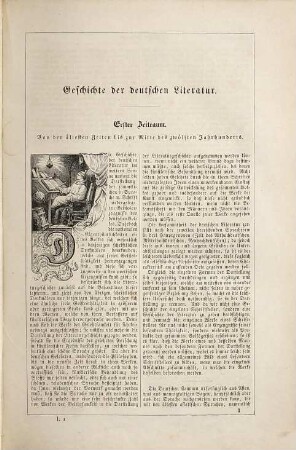 Geschichte der deutschen Literatur : mit ausgewählten Stücken aus den Werken der vorzüglichsten Schriftsteller, 1