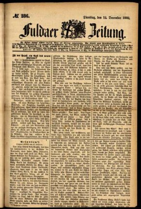 Ausgabe vom Dienstag, den 12. Dezember 1882.