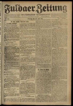 Ausgabe vom Montag, den 23. Juli 1917.