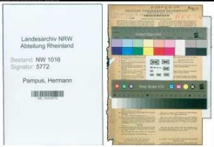 Entnazifizierung Hermann Pampus , geb. 21.03.1879 (Vermessungstechniker)