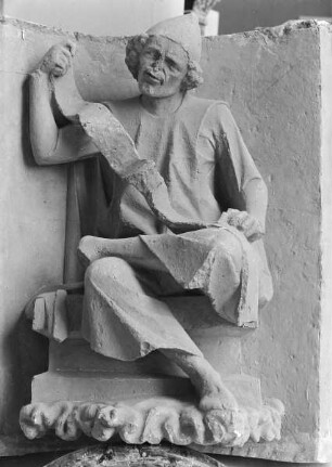 Archivoltenfigur eines Propheten von der Rosenarchivolte des südlichen Querhauses der Kathedrale Notre-Dame zu Reims