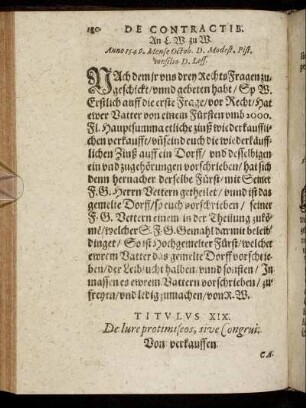 Titulus XIX. - Titulus XXI.