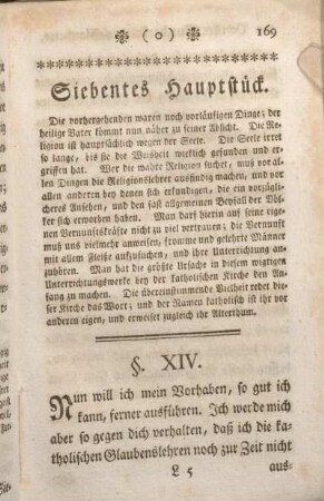 Siebentes Hauptstück.