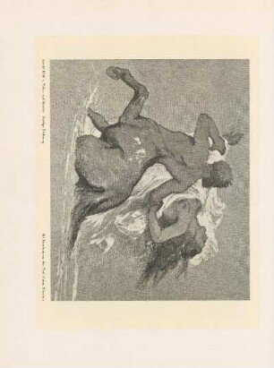 Triton und Nereide. Farbige Zeichnung