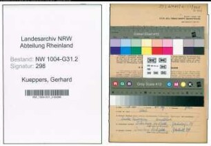 Entnazifizierung Gerhard Kueppers , geb. 16.05.1874 (Gastwirt)
