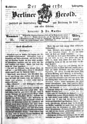 Nummer 35, März 1847