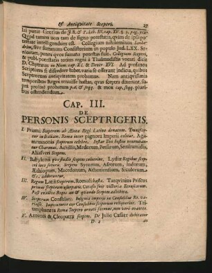 Cap. III. De Personis Sceptrigeris.