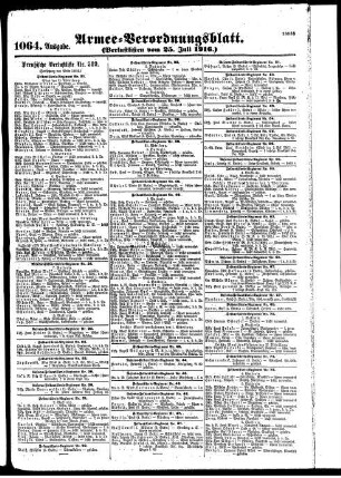 1064.Ausgabe. Dienstag, 25. Juli 1916