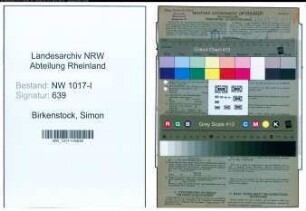 Entnazifizierung Simon Birkenstock , geb. 27.10.1900 (Maurer)