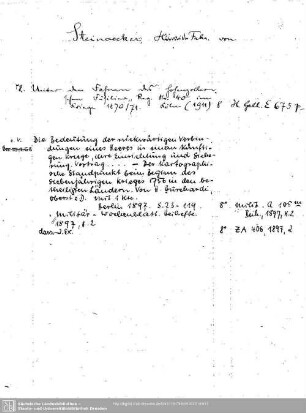 Steinaecker, Heinrich