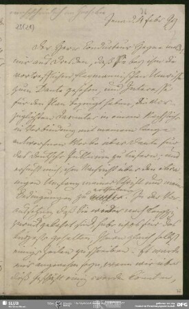 Eigenh. Brief von August Wilhelm von Schlegel an Georg Joachim Göschen, Jena, 04.02.1799