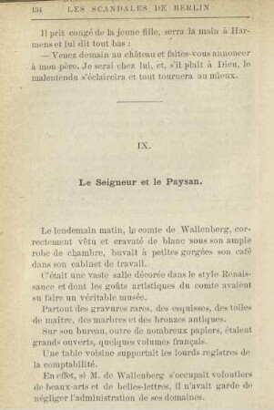 IX. Le Seigneur et le Paysan