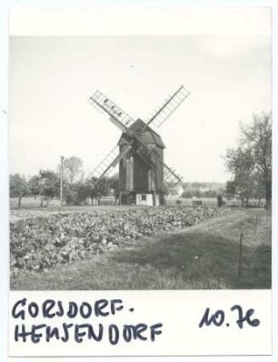 Bockwindmühle Gorsdorf – Hemsendorf bei Jessen