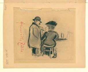 Ein Mann und eine Frau am Tresen