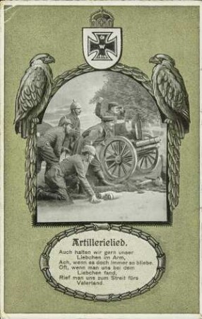 Artillerielied. - Auch halten wir gern [...]