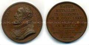 Series numismatica universalis virorum illustrium, Medaille auf Hernando Cortes