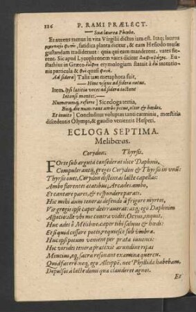 Ecloga Septima.