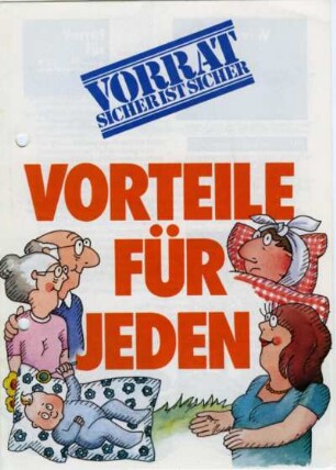 Vorteile für Jeden. Vorrat. Sicher ist sicher Informationsbrief