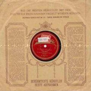 Electrola-Musikplatten-Plattenhülle