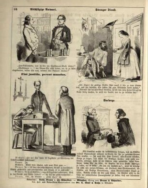 "Abschlägige Antwort" "Strenger Dienst" "Fiat justitia, pereat mundus" "Vorsorge"