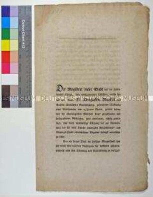 Bekanntmachung des Rates zu Leipzig betreffend die Erhebung einer Steuer auf Grundbesitz zur Tilgung der Stadtanleihe