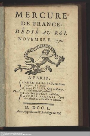 Novembre. 1750